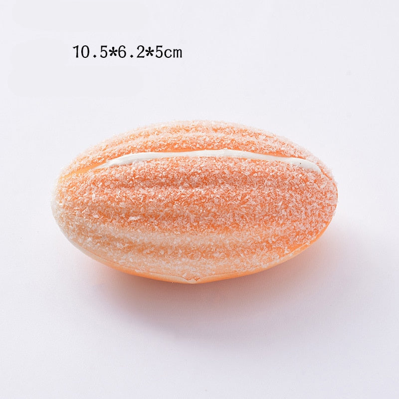 Squishy Food Creative Simulation Bread Toast Donuts Slow Rising Squeeze Stress Relief Toys Spoof Tease People Desktop Decoration