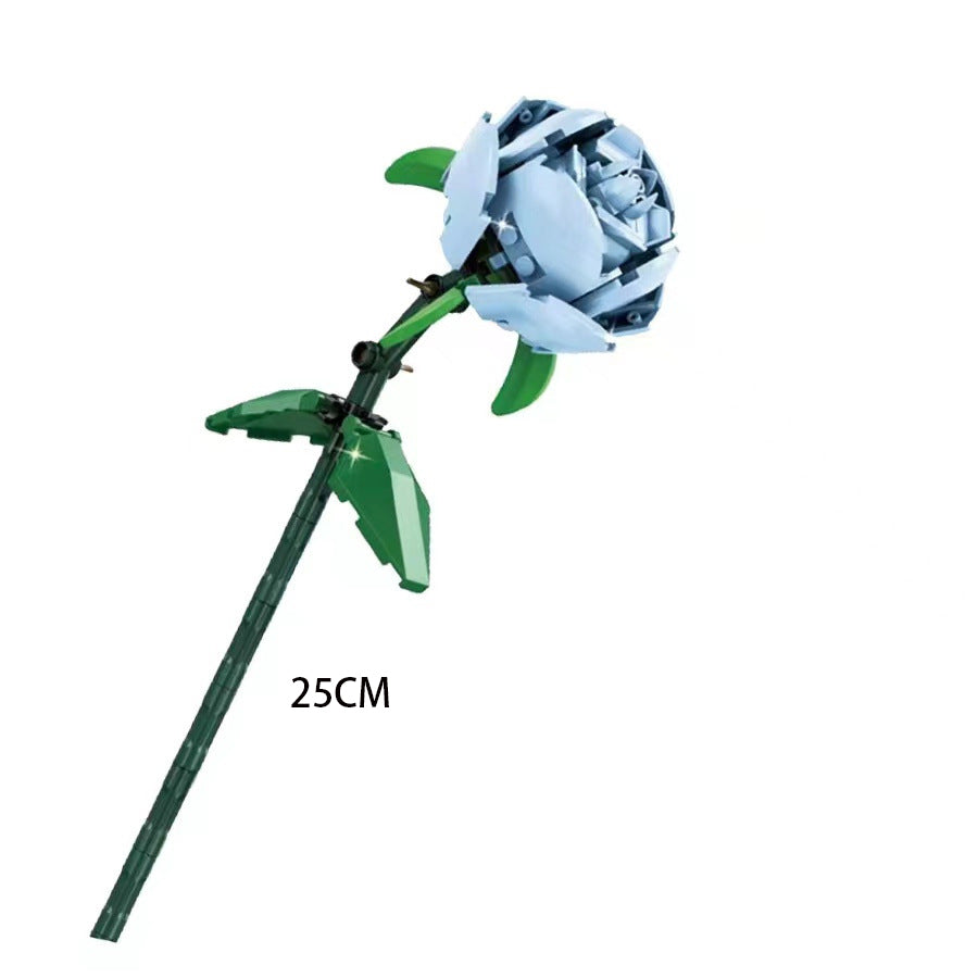 Lego Bouquet Flowers Roses Ornaments Flower Arrangements Children's Building Blocks Girls Assembled Toys Gifts