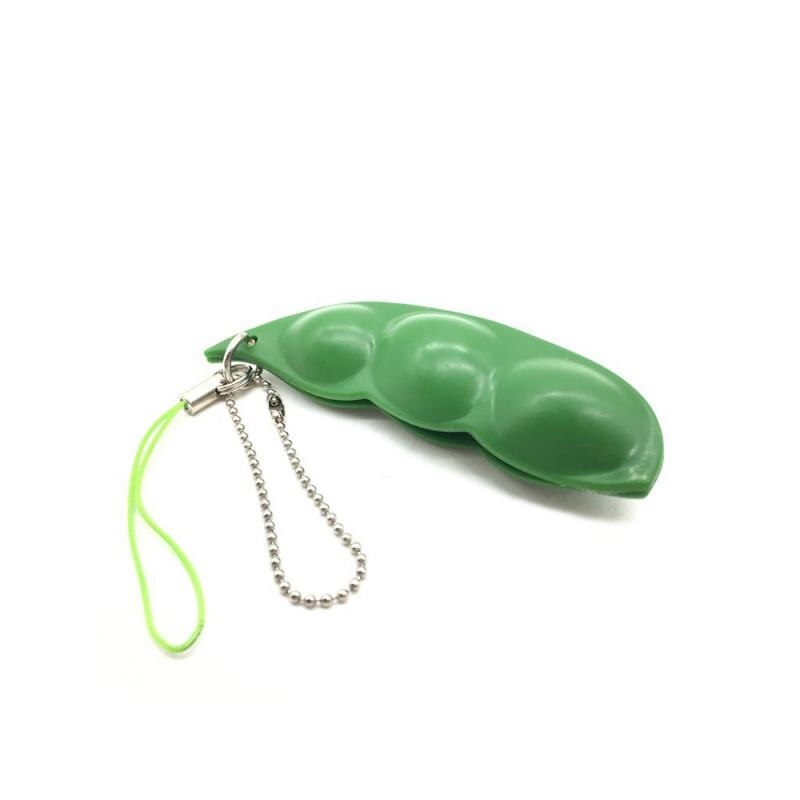 Decompression Xmas Gift Edamame Toys Squishy Squeeze Peas Beans Keychain Anti Stress Adult Toy Rubber Boys Toys Kids Girls Toys
