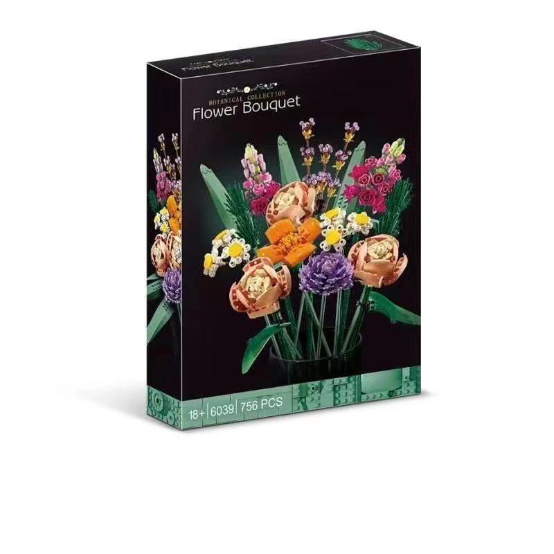 Lego Bouquet Flowers Roses Ornaments Flower Arrangements Children's Building Blocks Girls Assembled Toys Gifts