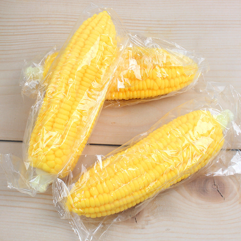 Creative Squishy Simulation Corn TPR Soft Stress Relief Pull-and-Play Corn Decompression Toy