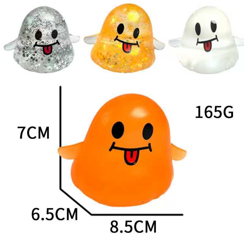 Fun Halloween Ghost Squishy Toy - Cute Stress Relief Slow Rebound Joke Toy