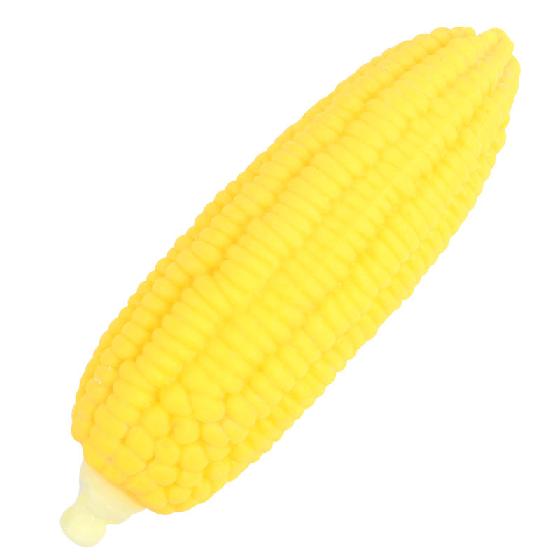 Creative Squishy Simulation Corn TPR Soft Stress Relief Pull-and-Play Corn Decompression Toy